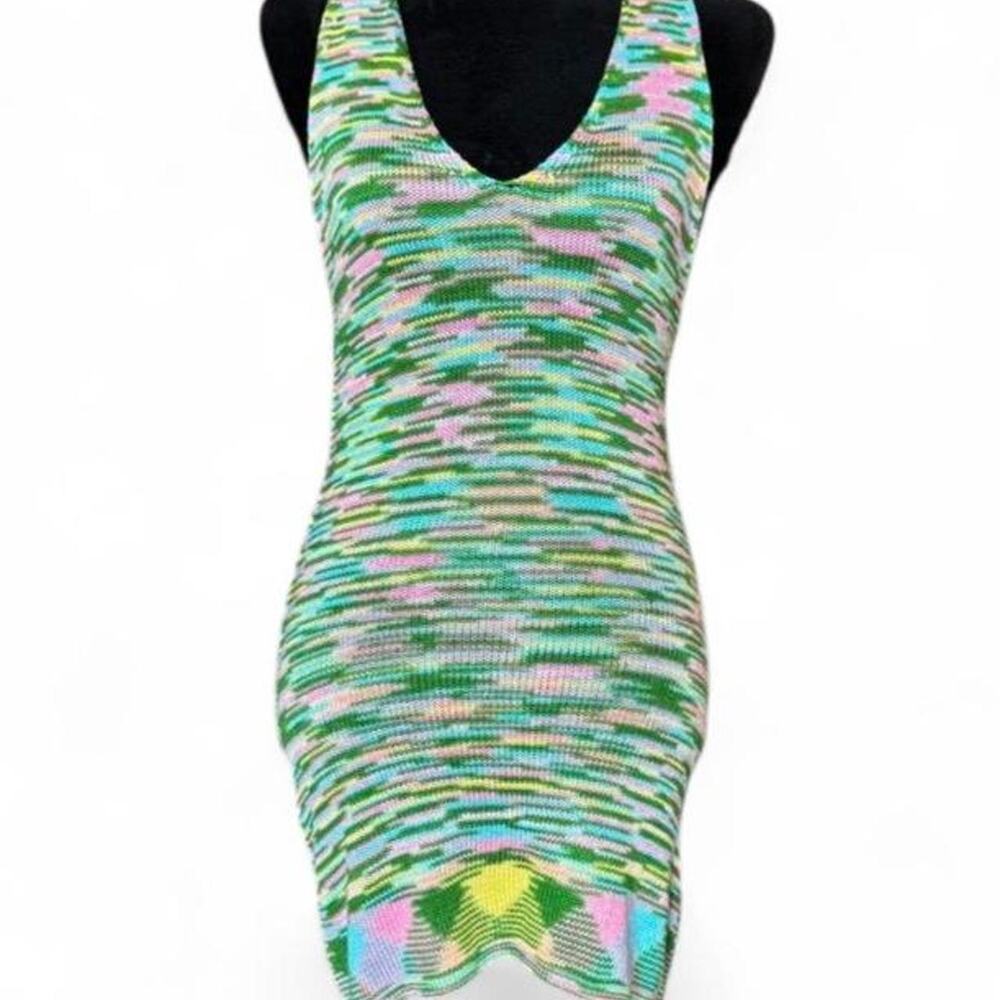 Y2k knit halter mini dress Small